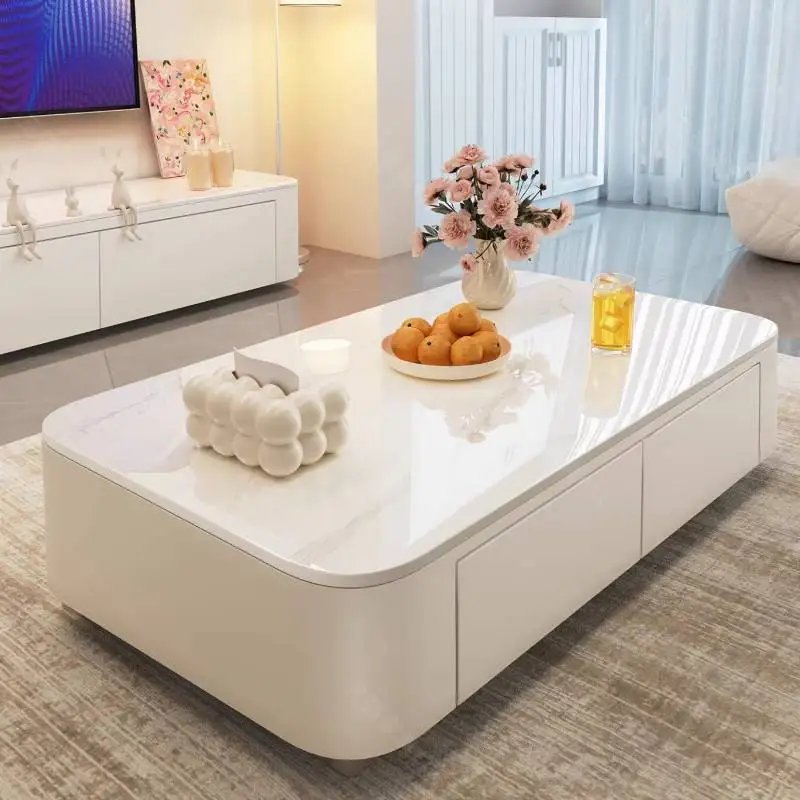 

Drawer Rectangular Coffee Tables Modern Classy Apartments Console Tea Table Apartments Space Saving Mesa De Centro Furniture