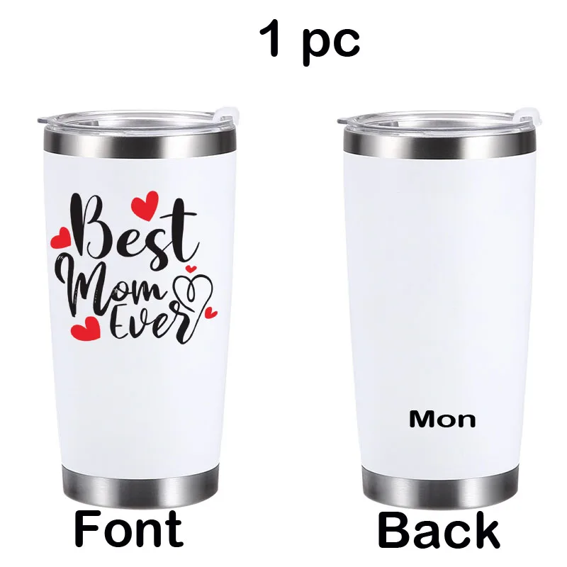 Personalized 20oz Stainless Steel Travel Tumbler with Lid - Custom Photo, Text, Logo & Name, Ideal Holiday Thank-You Gift for U