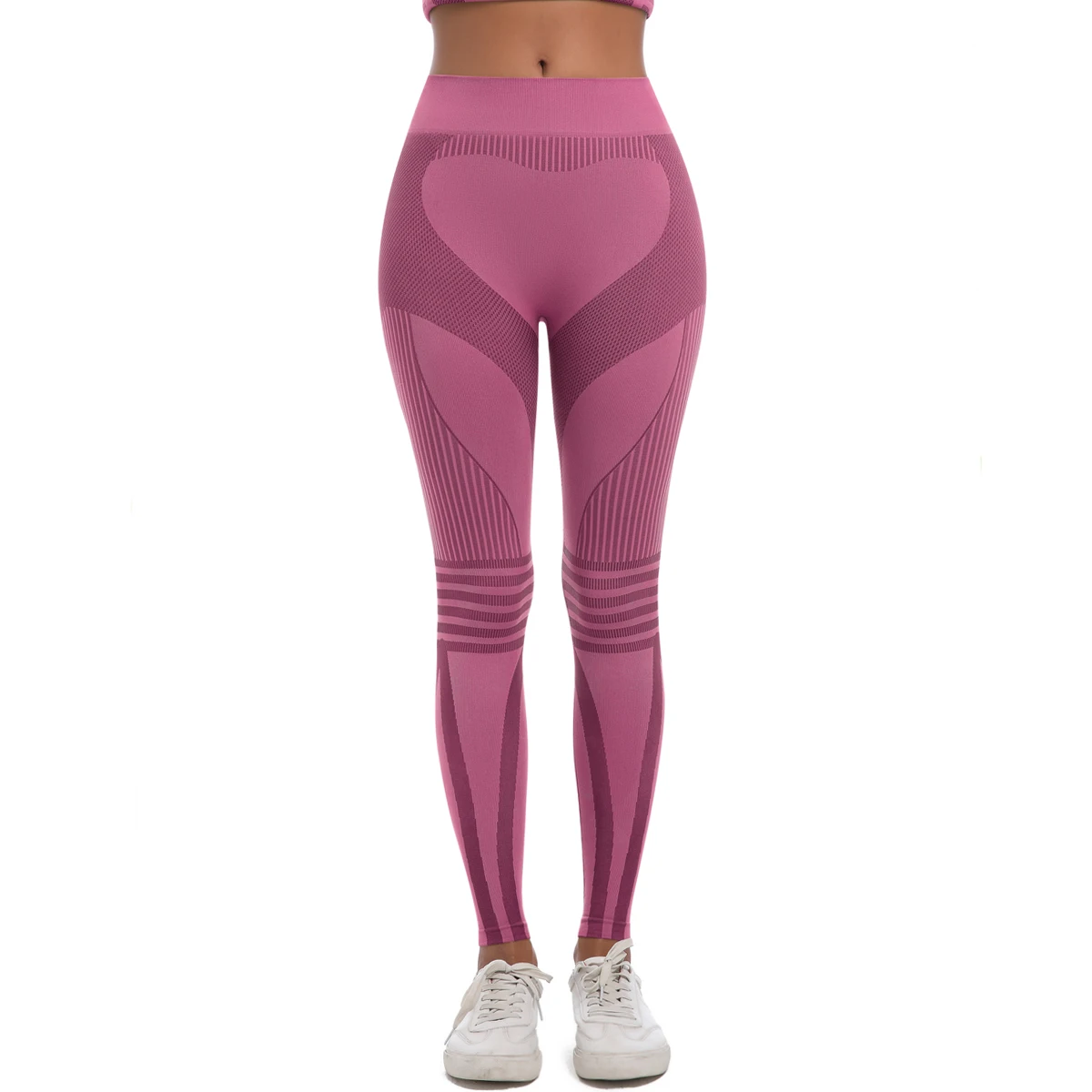 1PC Seamless Quick Drying Yoga Pants High Waisted Push Up Peach Buttocks Gym Sports Stripe Women Leggings Fitness Yoga Pants