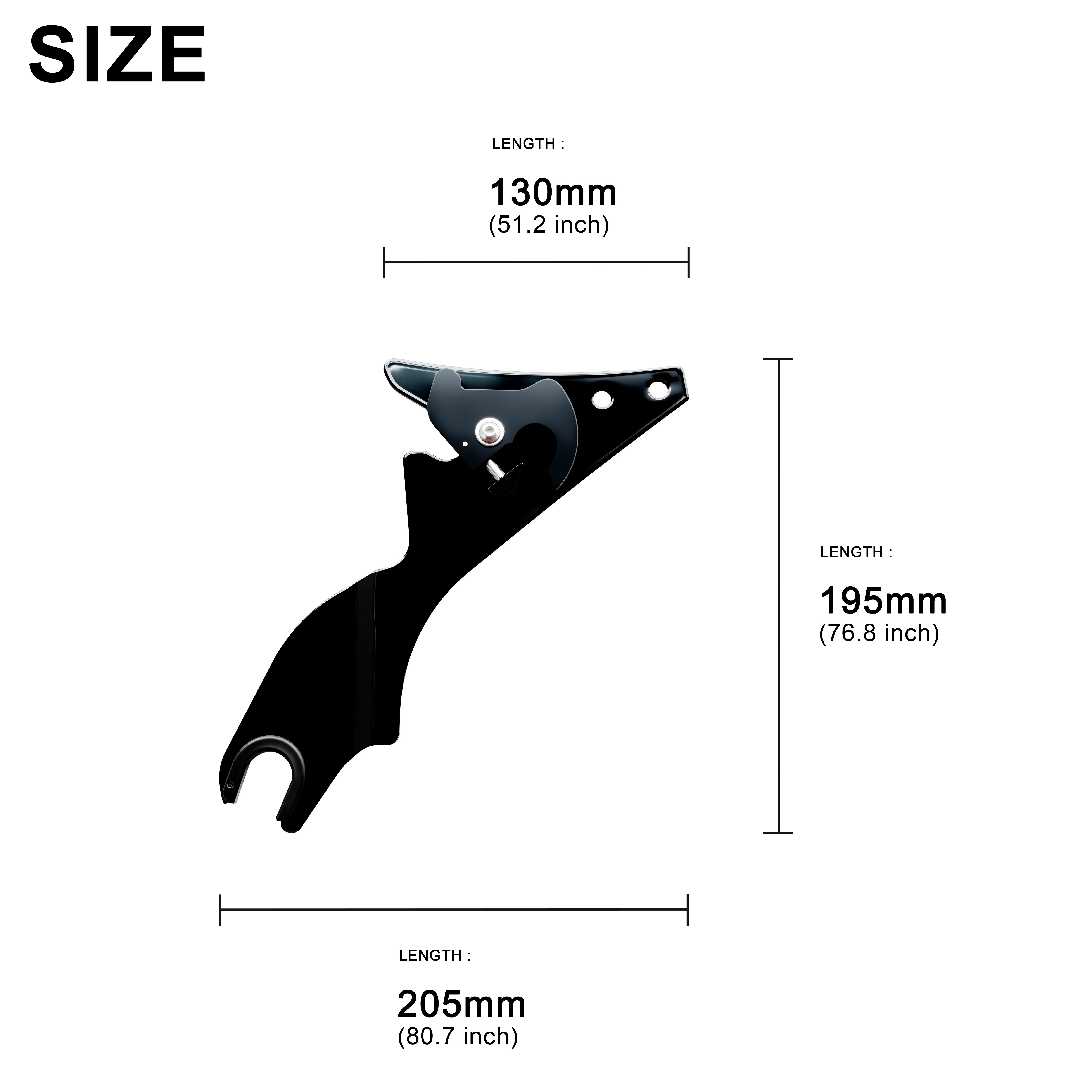 Quick Release Club Style Mini Low Profile Sissy Bar Backrest for Harley Touring Street Glide Road Glide Road King Models 09-2026 view 3
