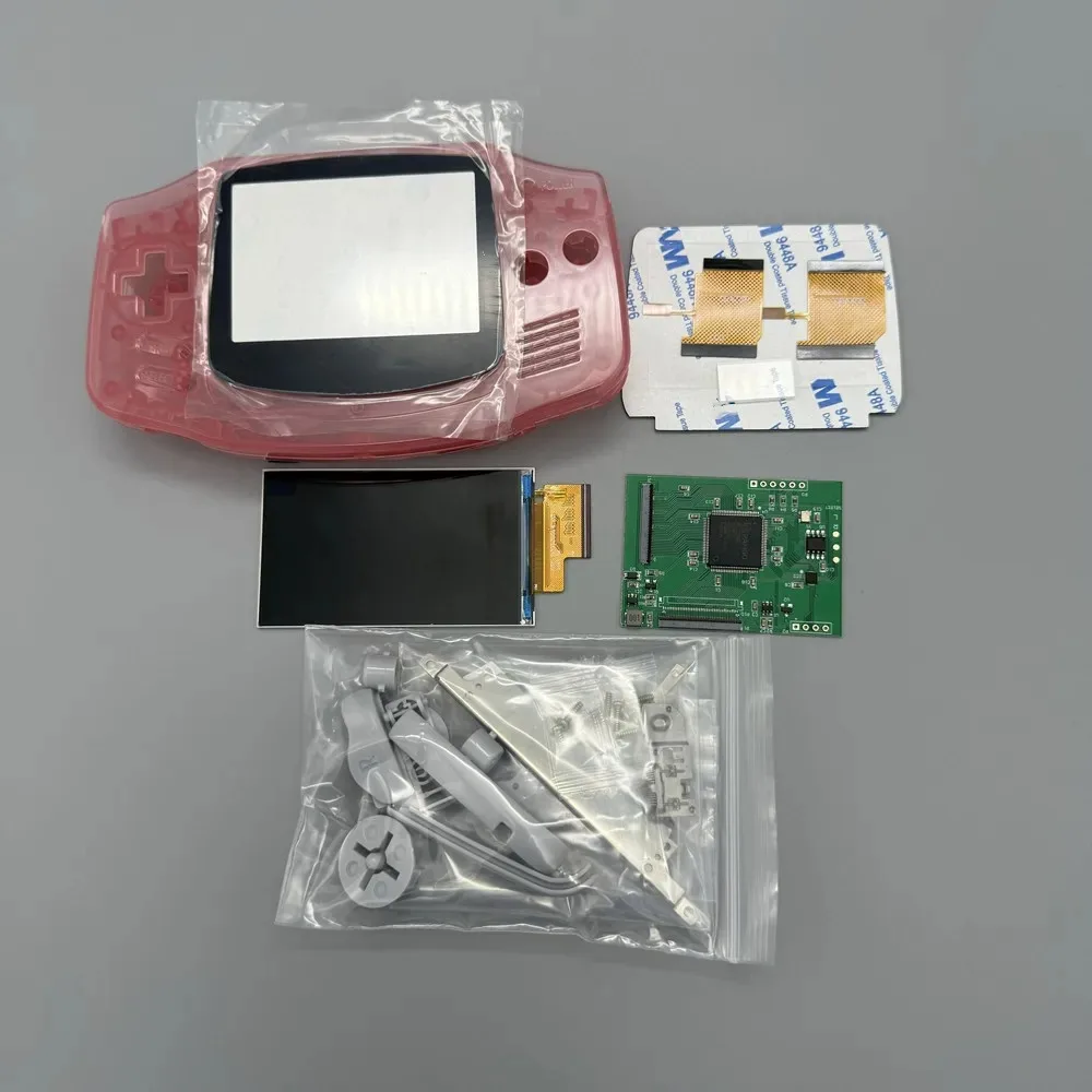 GBA IPS LCD Bez konieczności cięcia obudowy Łatwy montaż 2,9-calowy IPS LCD o wysokiej jasności i zestaw obudowy do GameBoy Advance GBA — zdjęcie produktu 4