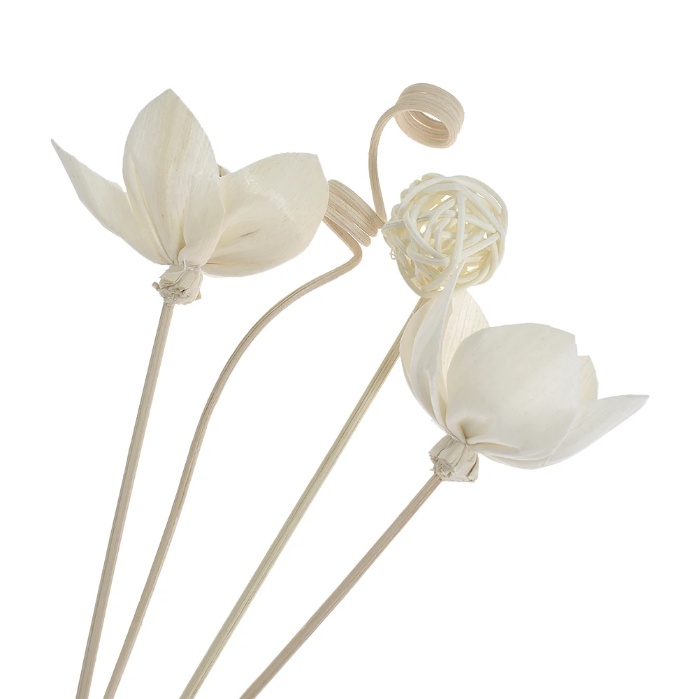 5PCS Artificial Flowers Rattan Stick Rattan Reed Diffuser Fragrance Aroma Sticks Diy Ornaments Home Decor