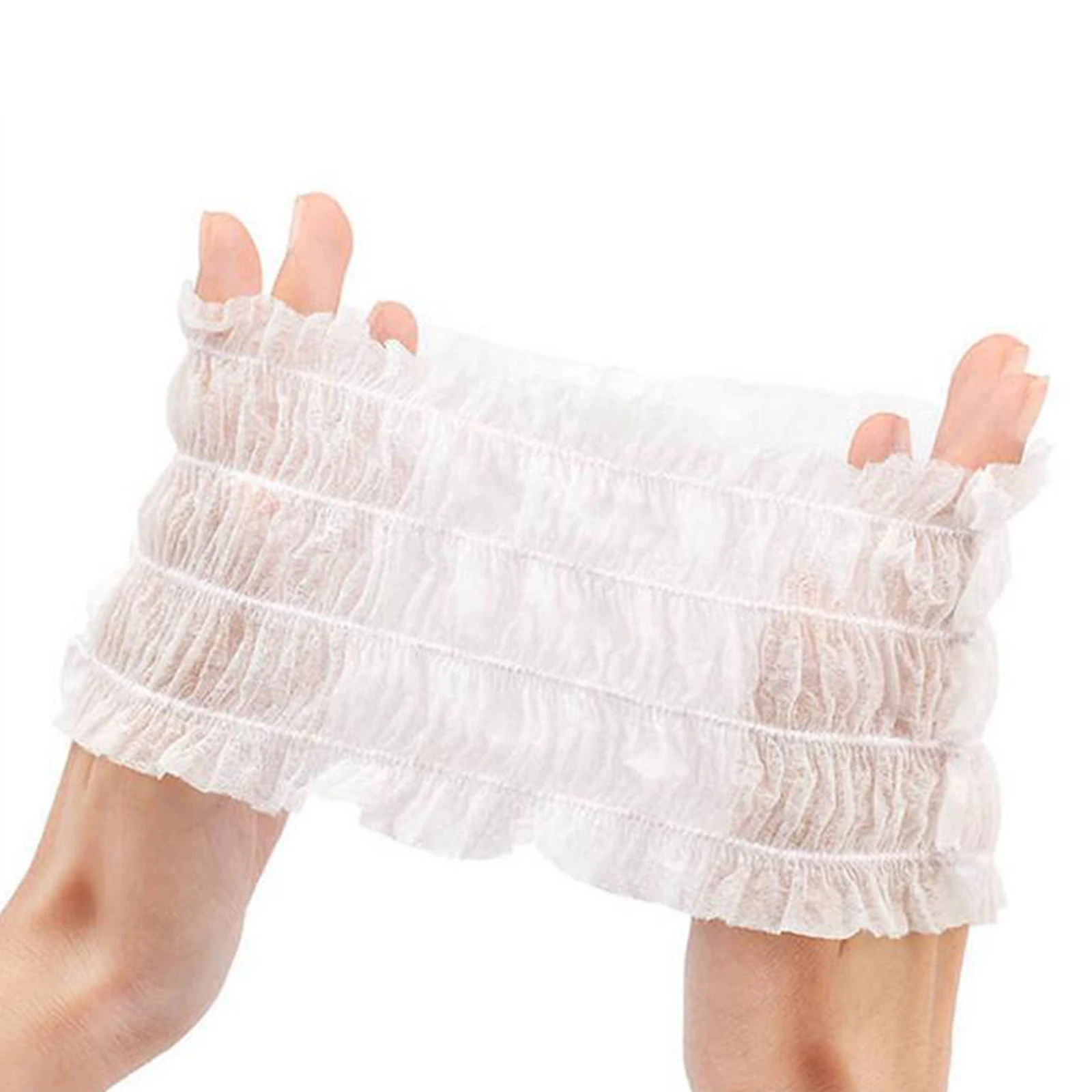 100Pcs Disposable SPA Headbands Breathable Elastic Non-woven Grafting Eyelashes SPA Hair Salon Hairband for Skin Care