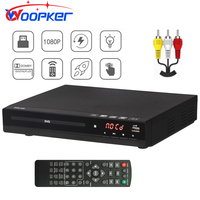Woopker DVD Player DVD-238 HD Multimedia Digital DVD/CD/MP3/MP4//VCD Player supports HDMI and RCA cable home theater systems