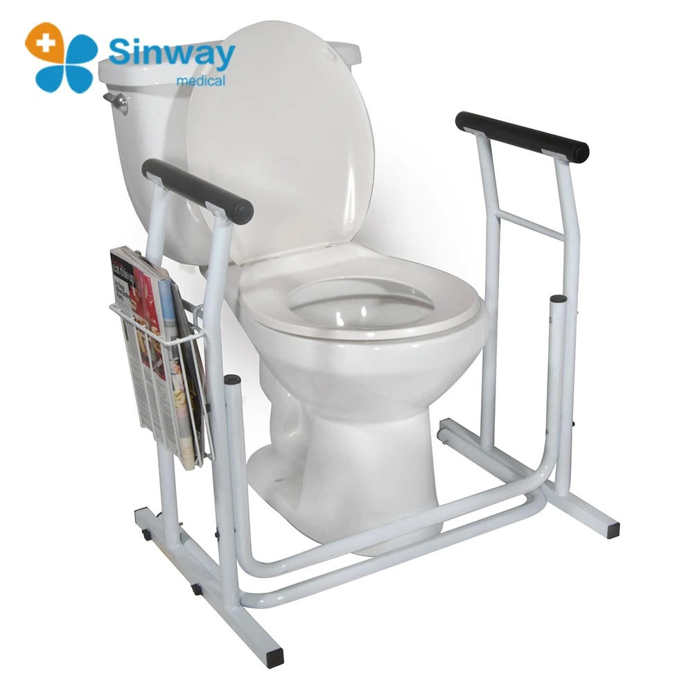 منتج جديد 2023 للعناية المنزلية بإطار صوان قائم بذاته قضبان أمان لمقعد المرحاض لكبار السن والمعاقين #3