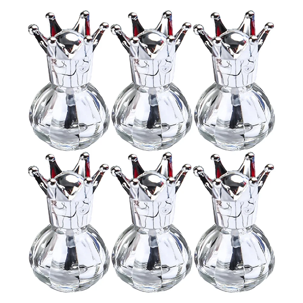 Bouteilles vides de vernis à ongles en verre, conteneurs de stockage de Gel pour ongles, outils de manucure rechargeables pour professionnels et à la maison, 6 pièces