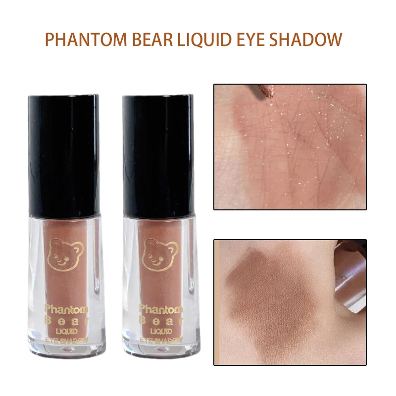 Phantom Bear Liquid Eyeshadow Ultra Flash Pearl Fine Flash Flash High Gloss Monochrome Glitter for Lady Eyeshadow
