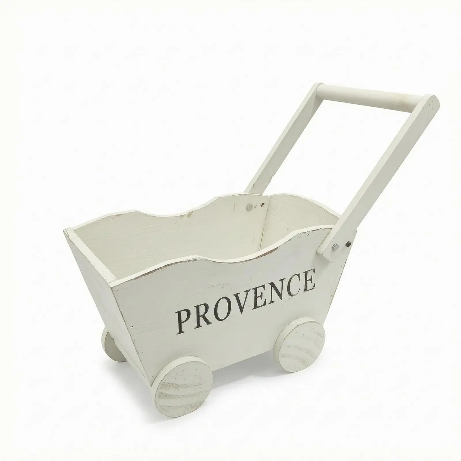 Handcart Planter Rustic Wooden Wagon Planter Tabletop Greenery Wagon with Wheels for Cafe, Balcony, Patio