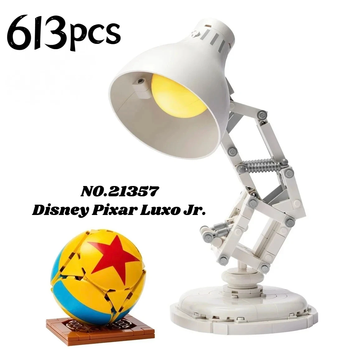Nowe 613 elementów Klocki Konstrukcyjne Lampka Biurkowa Pomysły 21357 Zabawki Edukacyjne Dla Dzieci Chłopców Dziewcząt Prezenty Urodzinowe Świąteczne Dekoracje Domu