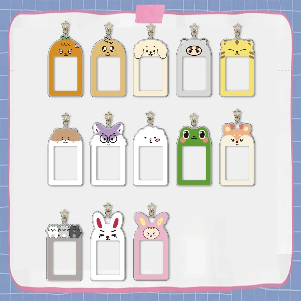 13pcs Kpop Miniteen Photocard Holder Cute Keychain S.COUPS JEONGHAN JOSHUA JUN HOSHI VERNON WONWOO WOOZI LOMO Card Sleeve Cover