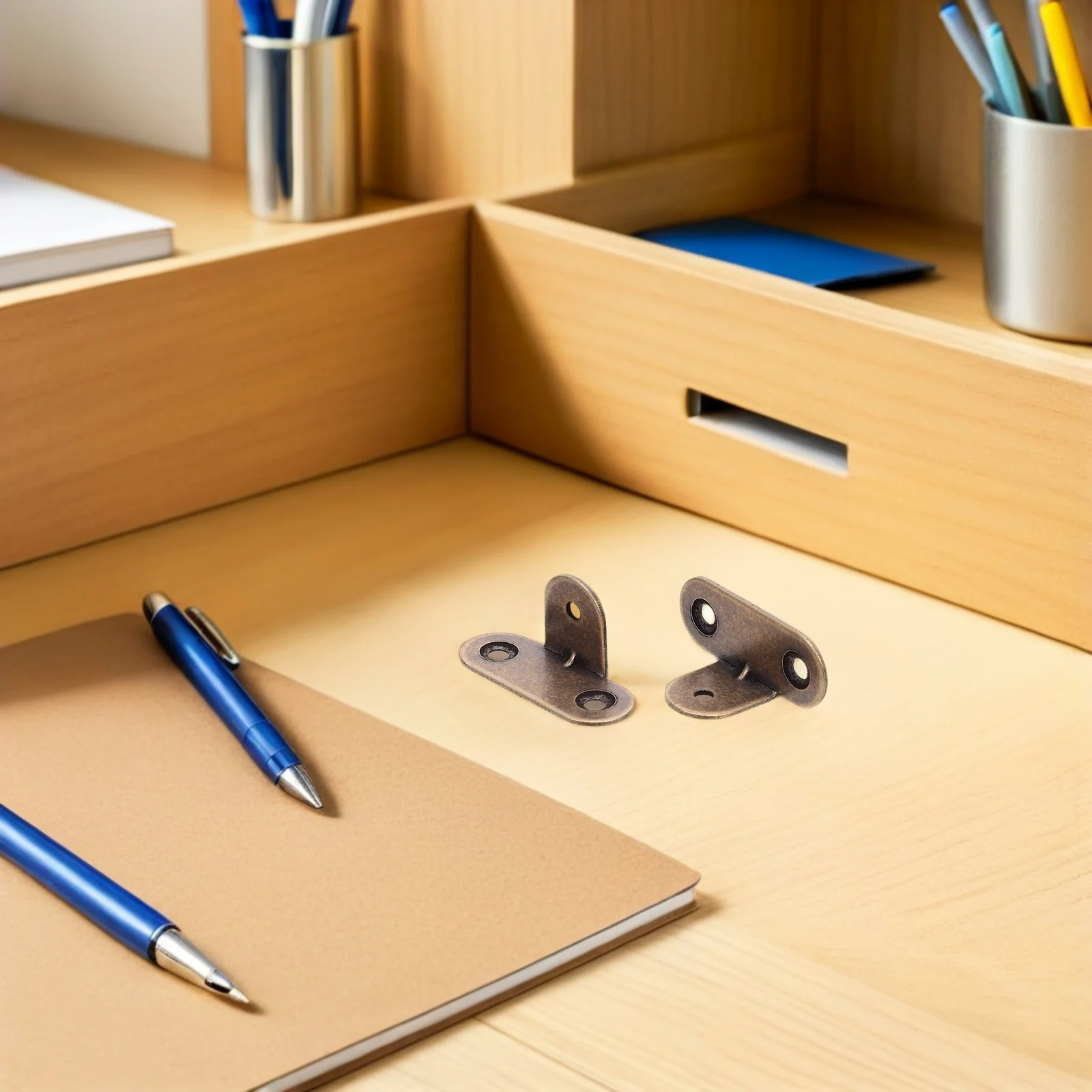 

10Pcs Heavy Duty Corner Connector Thickened Right Angle Brackets for Furniture Shelf Cabinet Workbench Metal Fixing Angle