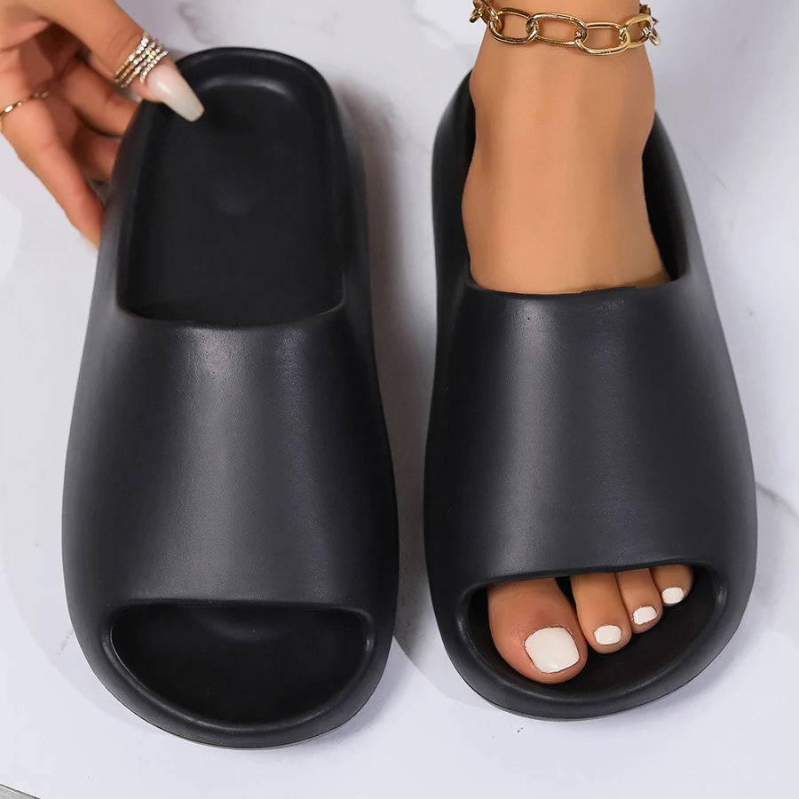 

Summer Coconut Slippers Men Women EVA Soft Thicksoled Indoor Home Slides Sandals Non-slip Sandals Light Beach Shoe Male Slippers