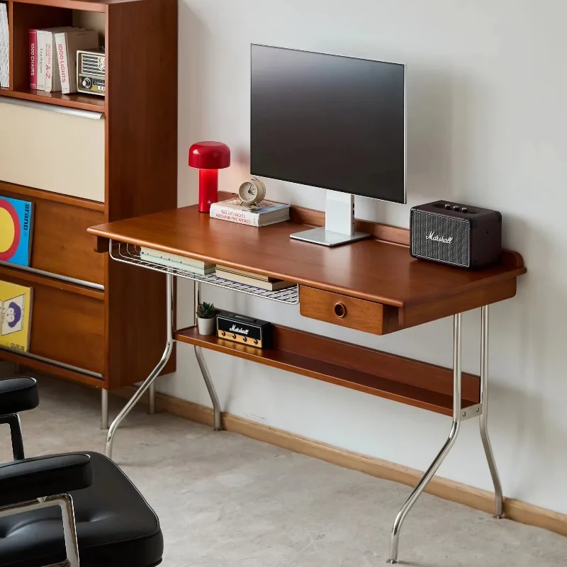 Home Desk Student Writing Study Simple Computer Desk Desktop Bedroom Desk with Drawer