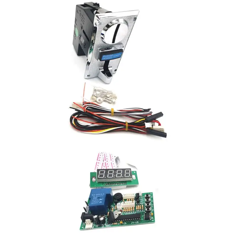 

HOTB72A Multi-Currency Coin Acceptor Time Control Board Massage Chair Washing Machine Time Control Box Accessories