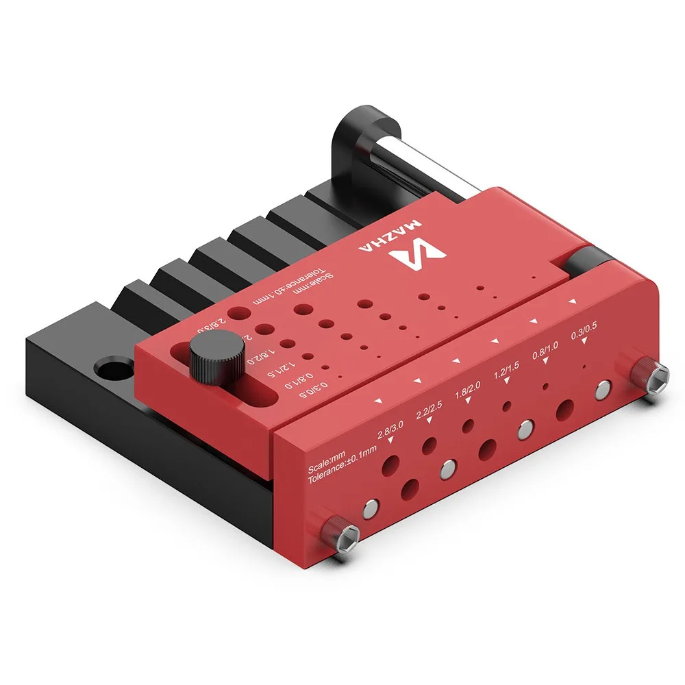 

DIY Craft Round Rod Center Locator Aluminum Alloy Adjustable Round Rod Center Drilling Fixture Portable for Gundam Model