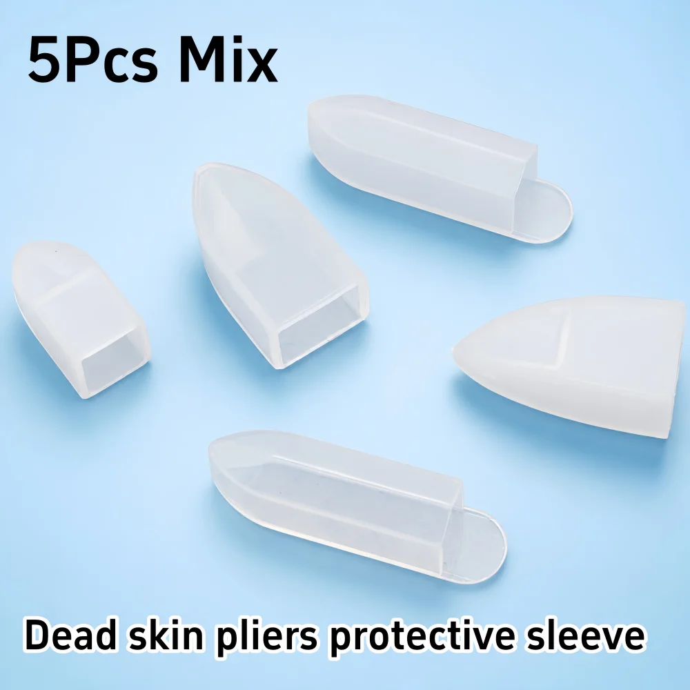 5/10 Stück gemischte Modelle PVC-Nagelhautzangen-Schutzkappen, langlebige Nagelknipser-Schutzabdeckungen, Nagelhautschneider-Spitzenschutz, Maniküre-Zubehör
