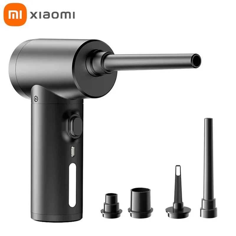 Xiaomi Wireless Air Duster 120W Compression Blower 51000 RPM Black Powerful Suction Portable Computer Keyboard Multi-Function