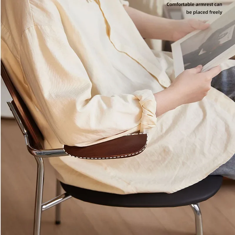 เก้าอี้ดีไซน์เนอร์สไตล์มิดเซ็นจูรี่ เก้าอี้ทานข้าวเด็ก เก้าอี้ทานอาหารหรูหราสำหรับสวน บ้านสมัยใหม่ ห้องครัว อะคริลิค ผ่อนคลาย ห้องหรูหรา