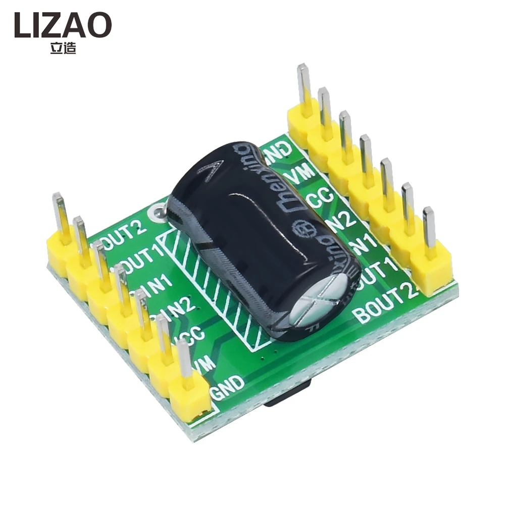 LIZAO A4950 DC Motor Driver Module Dual Channel, Superior to TB6612, Brushed Motor Driver Board for Arduino DIY Robot and Car