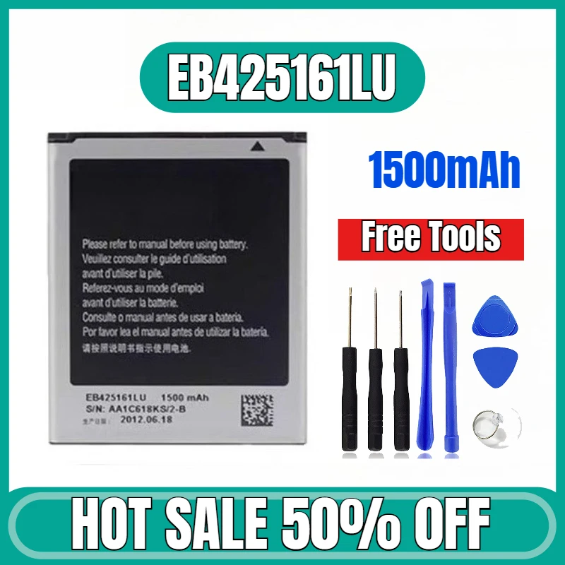 

1500mAh for Samsung Gt-s7562 S7572 S7568 Sch-i699 Sch-i739 EB425161LU Mobile Phone Batteries