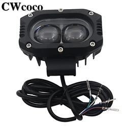 12V 36V 48V 60V 72V 80V Three Color Flash Headlights For Electric Scooter Bicycle Citicoco Motorcycle ATV General Accessories