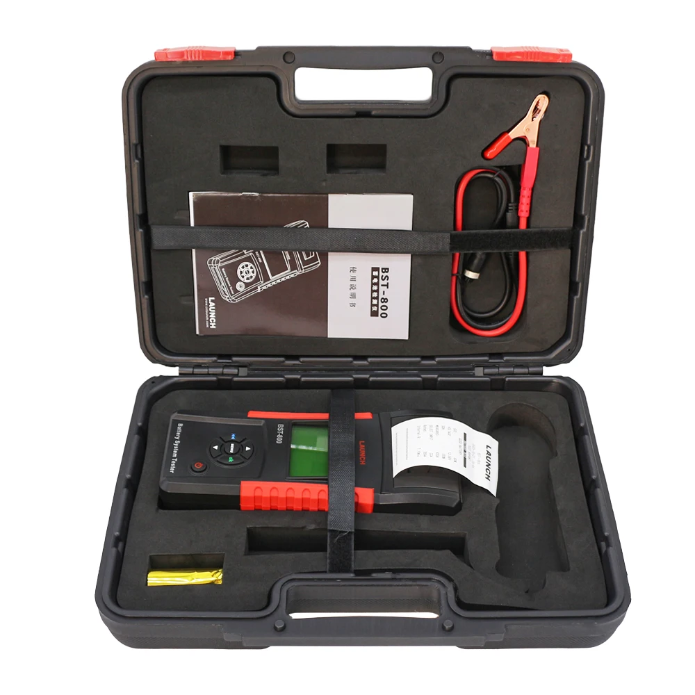 BST-800 جهاز اختبار بطارية ذكي 12 فولت و 24 فولت جهاز اختبار بطارية السيارة مع الطابعة يمكن أن اختبار فقدان البطارية مباشرة #6