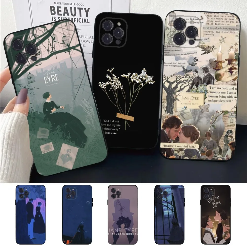 Jane Eyre  Phone Case For Apple iPhone 15,14,13,12,11,XS,XR,X,8,7,Pro,Max,Plus,mini Silicone Black Cover