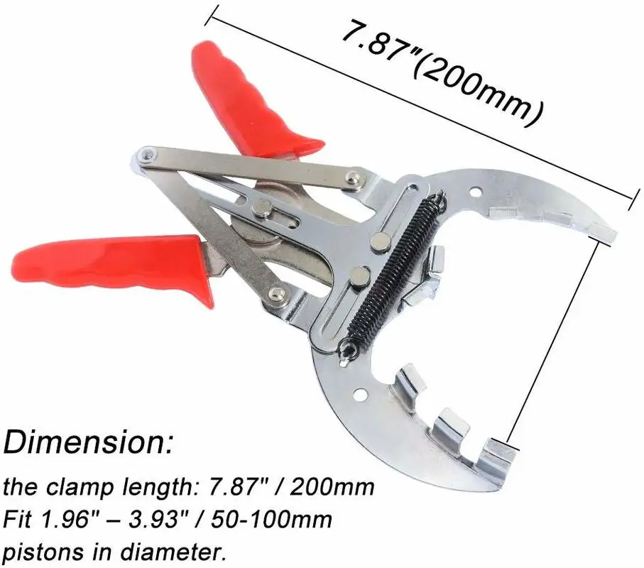 مكبس حلقة المشبك المتوسع السريع المثبت مزيل صالح 1.96 "~ 3.93" (50 مللي متر ~ 100 مللي متر) كماشة