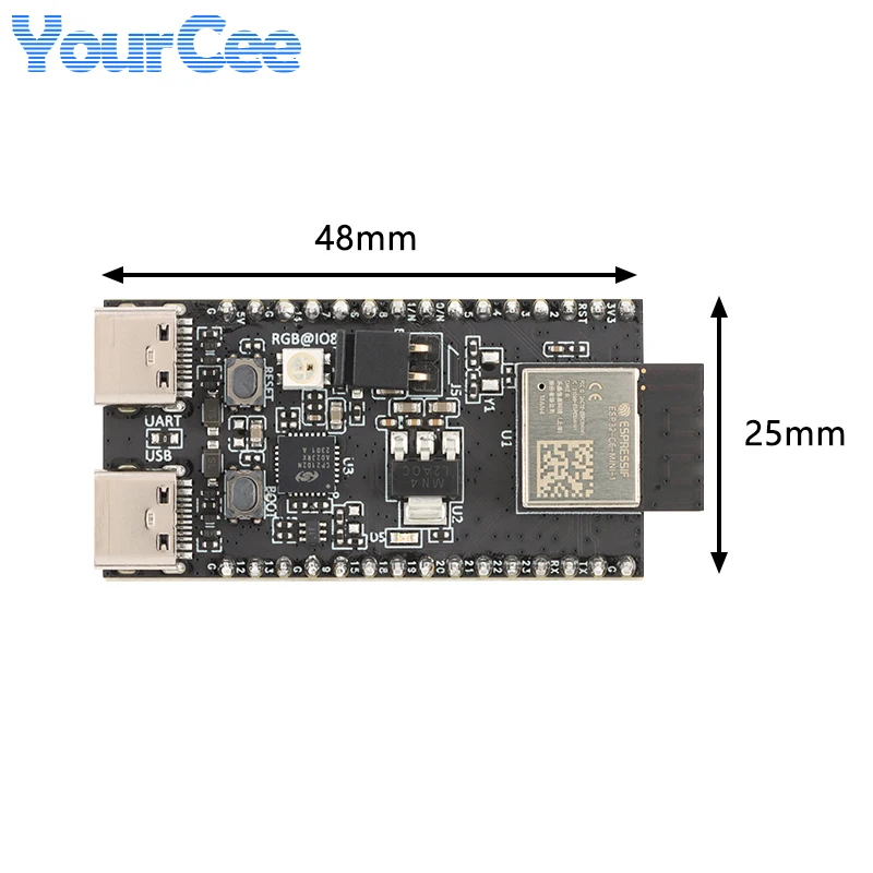 ESP32-C6-DevKitM-1 ESP32-C6-DevKitC-1 scheda di sviluppo ESP32-C6 MINI-1 WROOM-1 WiFi Wireless 2.4GHz wi-fi 6 modulo Zigbee BLE5