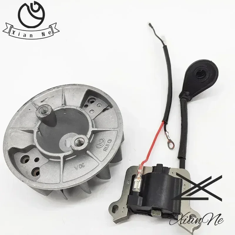 Durable Flywheel Ignition Coil Kit For Grass Trimmer 40-5 CG430 CG520 2-Stroke  Engine Brush Cutter Replacement Parts