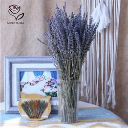 Natural Preserved Flowers Dried Lavender Bouquet Wedding Couple Gifts Real Flower Bunch for Home Living Room Vase Decoration