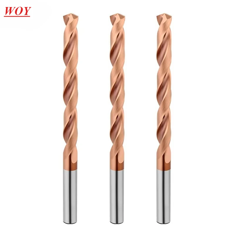 

WOY CNC Carbide Drill 150mm 200mm Long Length 3-16mm Diameter Tungsten Steel For Stainless Steel Metal Aluminum Copper