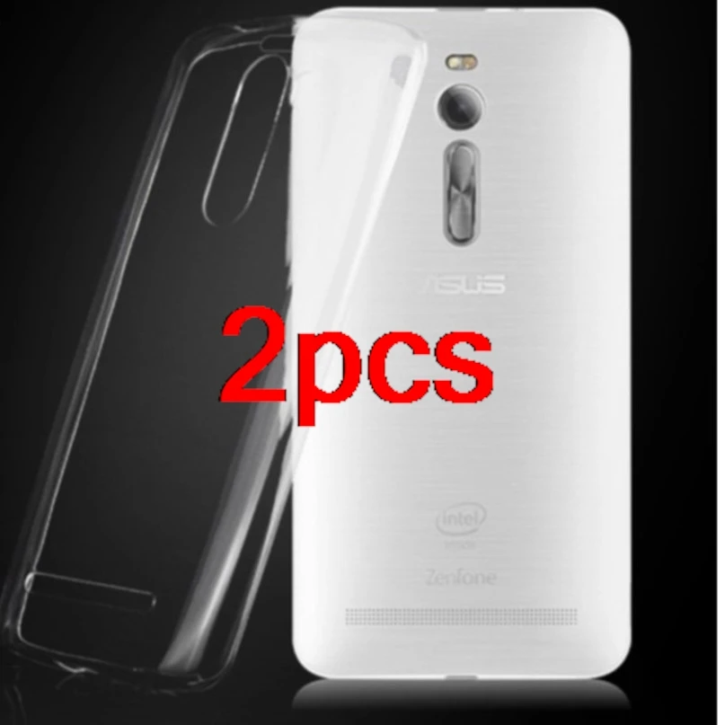 2pcs for asus zenfone 2 case silicone thin clear transparent soft tpu coque for zenfone2 ze551ml ze550ml 5.5 inch cover shell