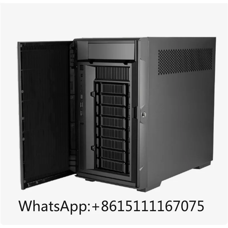 SilverStone CS382 Hot-Swap Micro-ATX NAS Storage Chassis 8-Bay SAS SATA Hard Drive Case