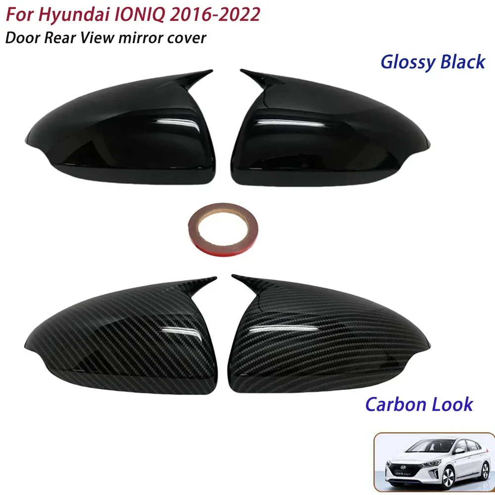 For Hyundai IONIQ 2016 2017 2018 2019 2020 2011 2022 Horn Car Rearview Side Wing Cap Exterior Door Rear View Mirror Cover Partss