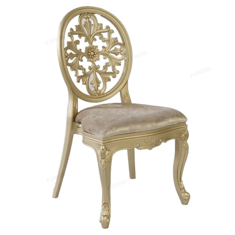 

*Luxury Royal White Resin Wedding Chair Hotel Banquet Hall Gold or White Color Event Chairs
