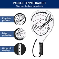 Lightweight Padel Racquet Carbon Fiber Surface with EVA Memory Flex Foam Core for Beginner to Intermediate Players 5