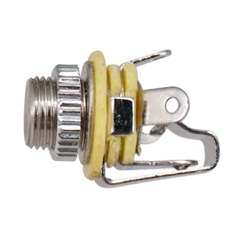 SMIEA 5 uds 3,5mm 1/8 pulgadas conector de entrada Mono para guitarra eléctrica bajo auricular altavoz enchufes