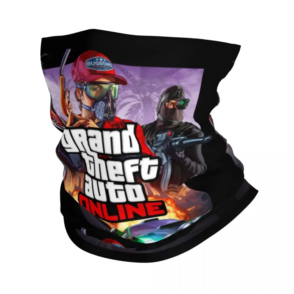 Grand Theft Auto Winter Headband Neck Warmer Women Men Ski Hunting Tube Scarf GTA Adventure Game Face Bandana Gaiter