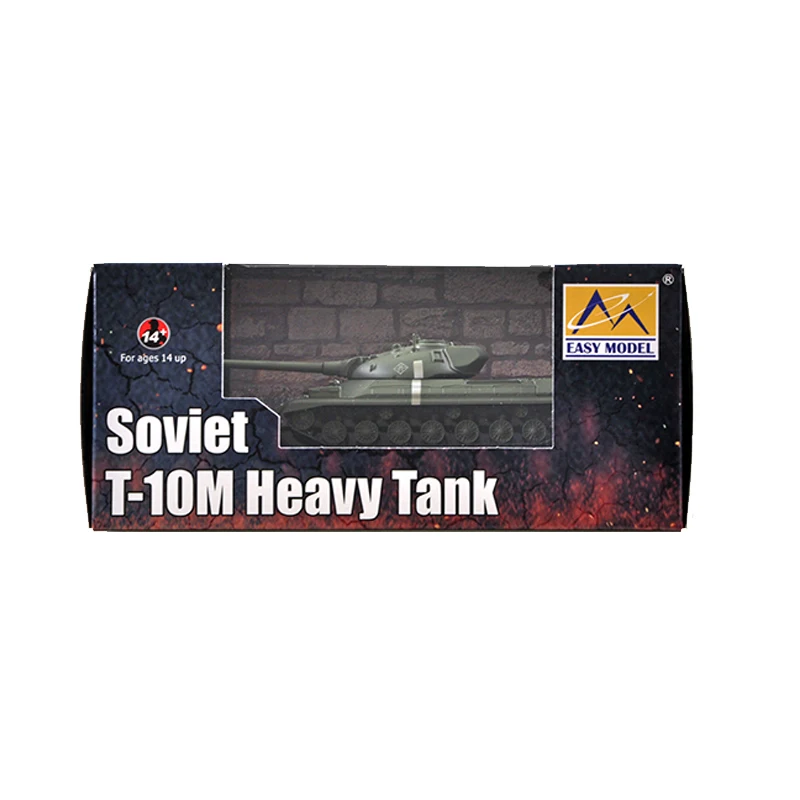 Easymodel 35176 1/72 โซเวียต T-10 Heavy Tank สําเร็จรูปทหารแบบคงที่พลาสติกรุ่นของเล่นคอลเลกชันเครื่องประดับหรือของขวัญ