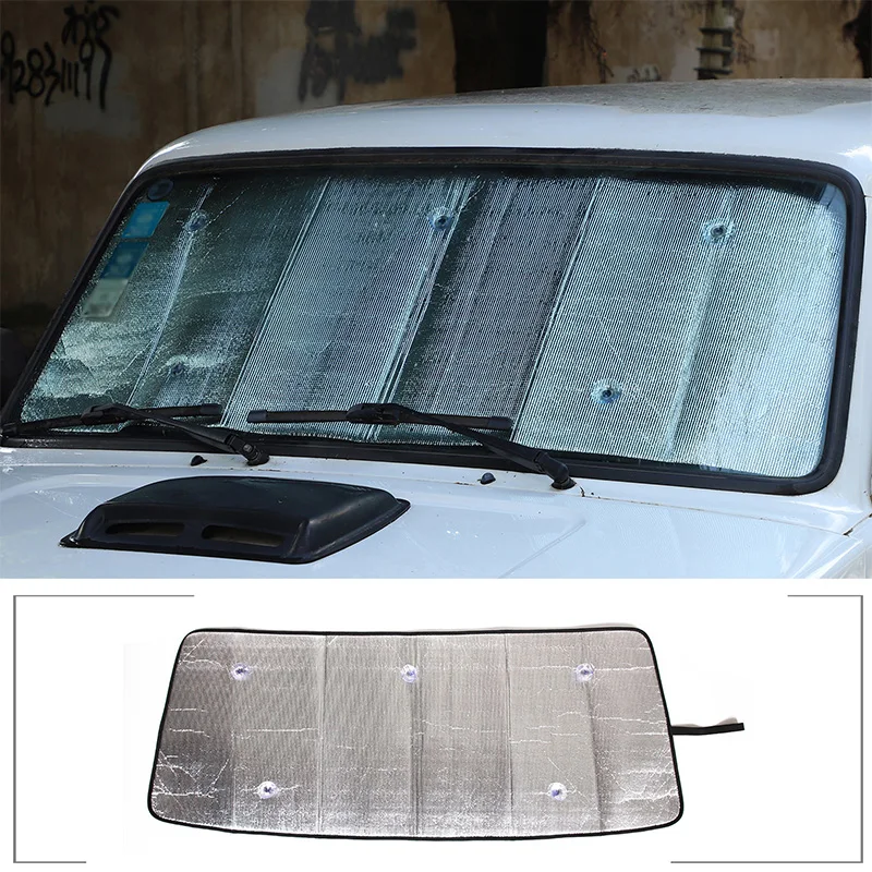 For LADA NIVA 4X4 2009-2019 Car Styling Silver Car forward Windshield Sunshade Car Solar Protection pad Car Accessories