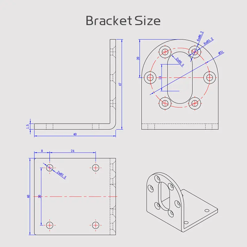 Micro Planetary Reduction Metal Gear DC Brushed Motor JGB37-520 Adjustable Forward And Reverse 6V~24V Torque DC Motor 20KG.CM