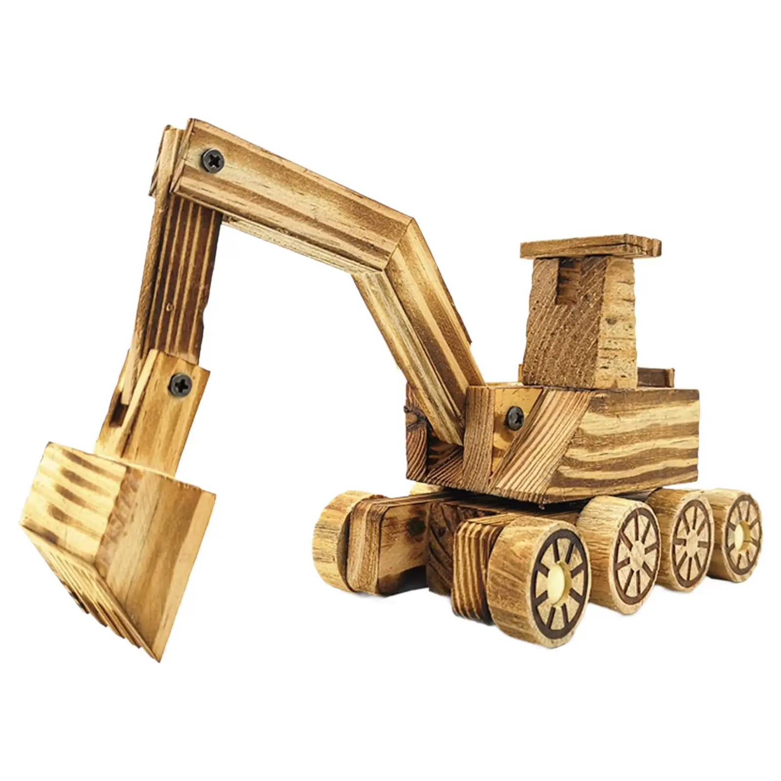 

Wooden Excavator Toy Portable Engineering Car for Kids Boys Girls Toddlers