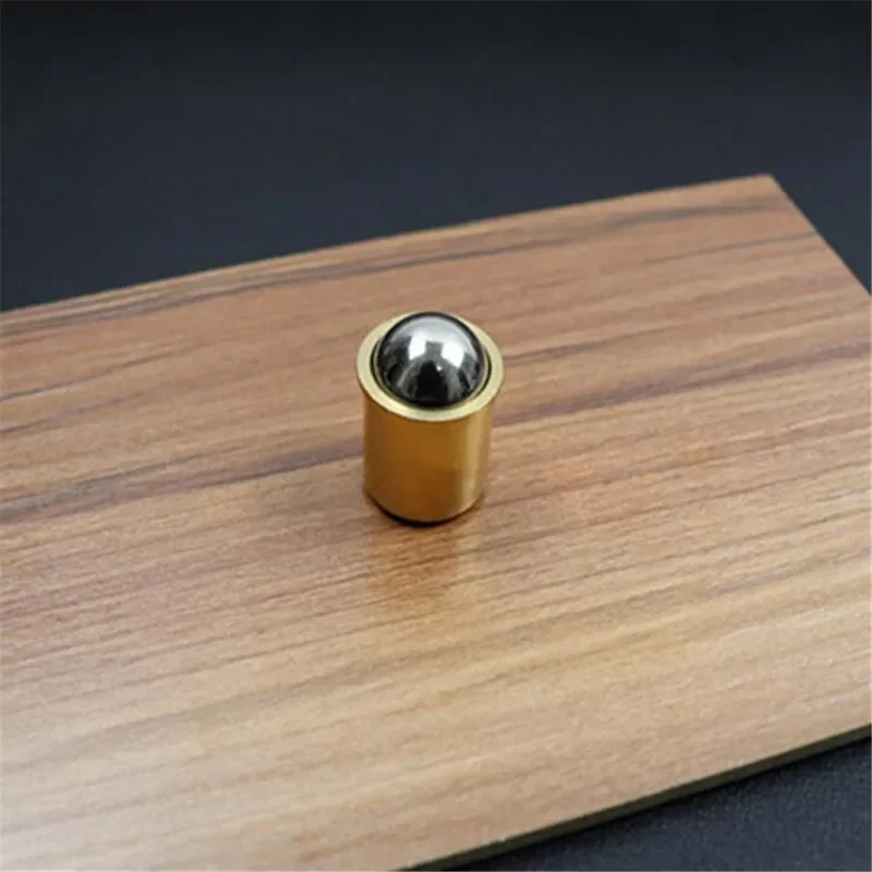 Fechadura magnética para porta de armário, cobre puro, bola lateral do gaveta, trava magnética para porta de armário, montagem de móveis