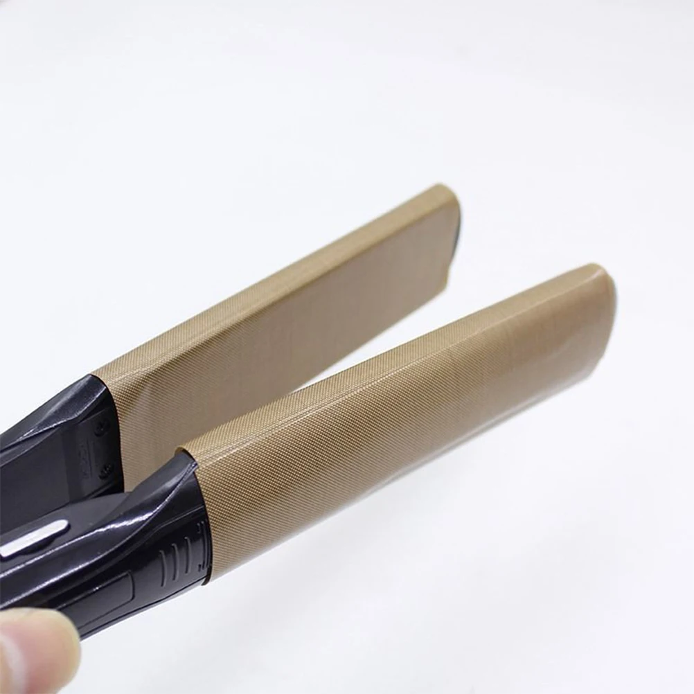 

10 Pcs Insulated Perm Sticker Heat Resistant Glass Fabric Straightener Protector Mini Flat Iron Decal Thick Hair Styling Ceramic
