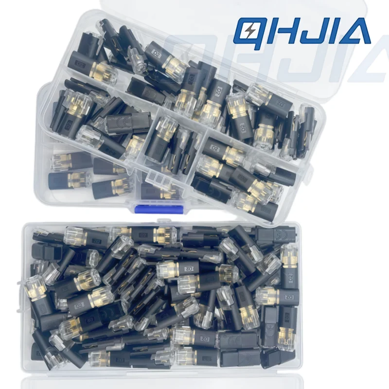 Durable D2BOX 2-Pin Plug Docking Connector Quick Fast Connect Easy Install LED Wire Cable for Home Industrial Automotive Use