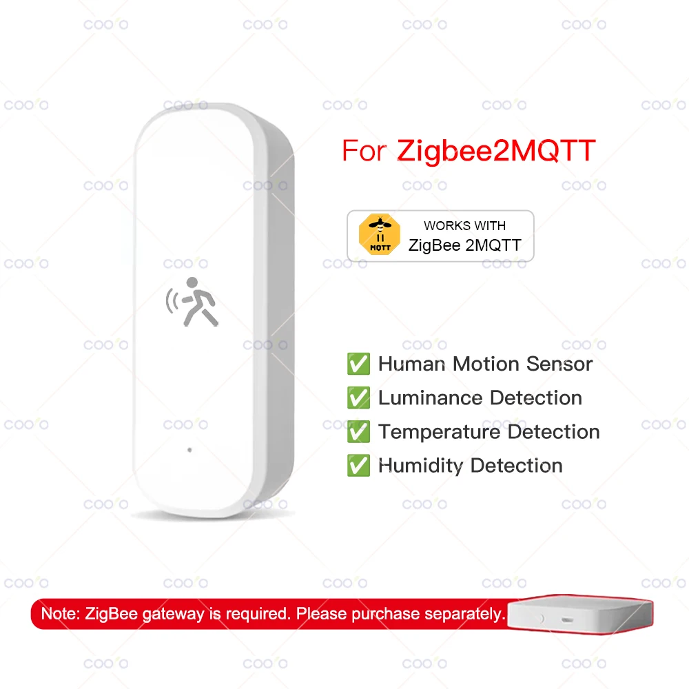 Tuya Zigbee 10G MmWave Radar Bewegingssensor Slimme Menselijk Lichaamssensor met Verlichtingssterkte Temperatuur Vochtigheid Ondersteuning Zigbee2MQTT