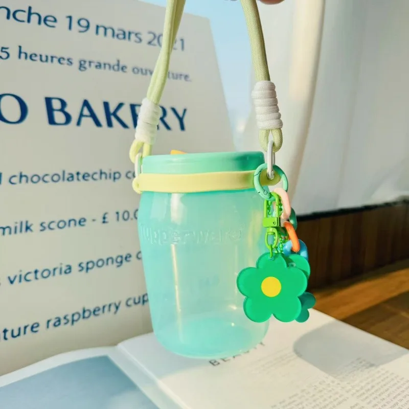 حامل أكواب على شكل زهرة كريمي ملون لملحقات كأس ستانلي حبل محمول باليد كوب ماء حراري كم لآلة ستاربكس #5