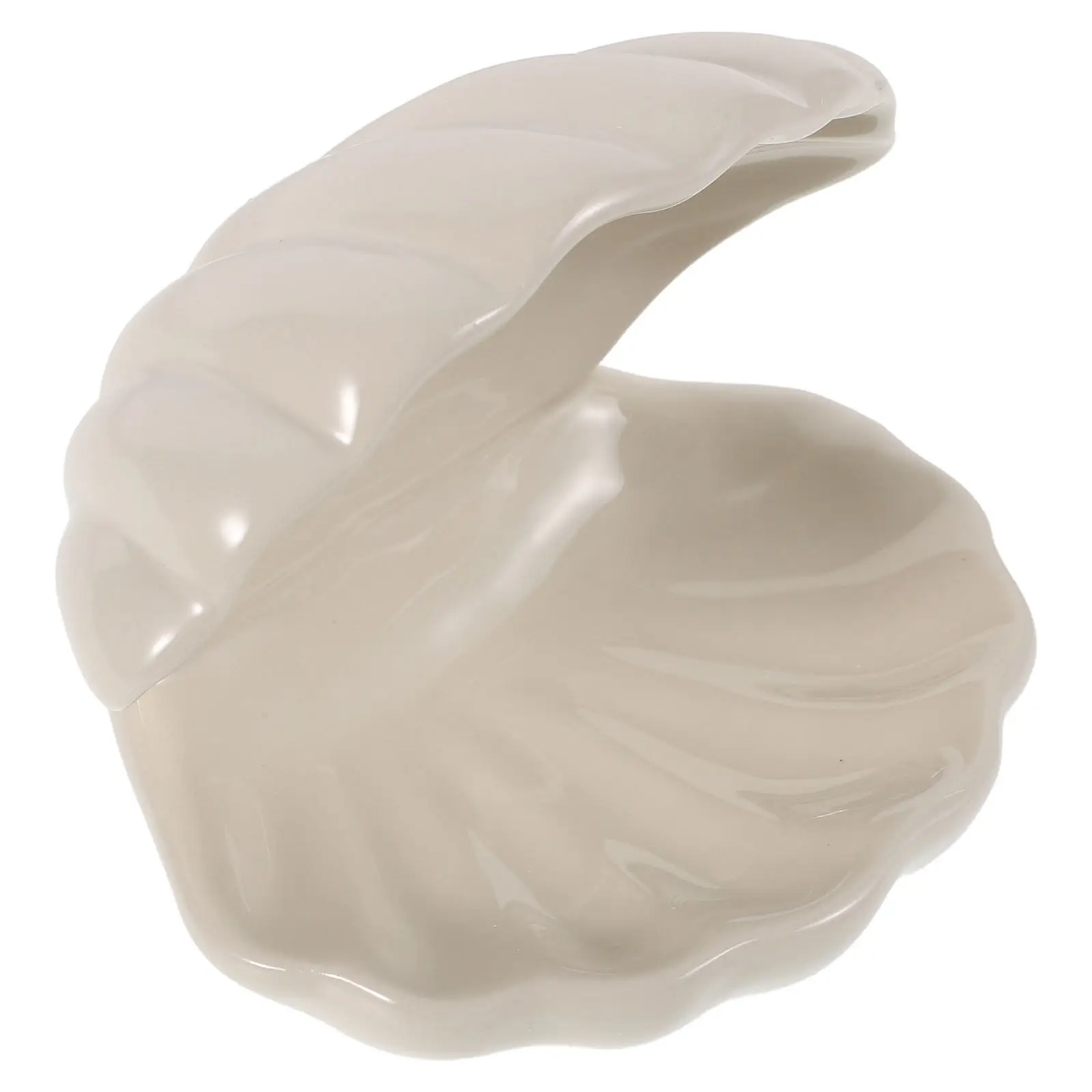 

Seashell Shaped Jewelry Box Small Decorative Storage Box Trinket Organizer Compact Ring Earring Holder Vanity Bedroom