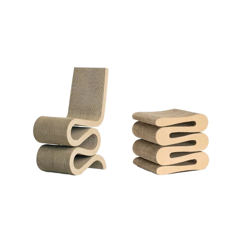 

Paper shell stool genuine corrugated chair paper stool